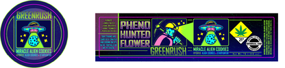 Green Rush Jar & Lid Label 7G
