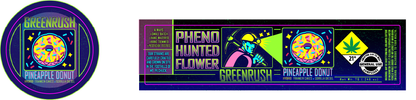 Green Rush Jar & Lid Label 7G