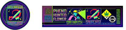 Green Rush Jar & Lid Label 7G