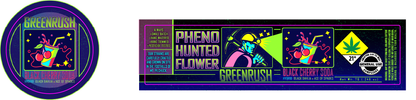 Green Rush Jar & Lid Label 7G