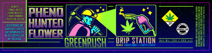 Green Rush Jar Label 28G