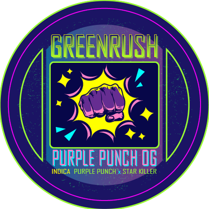 Green Rush Lid Label 28G