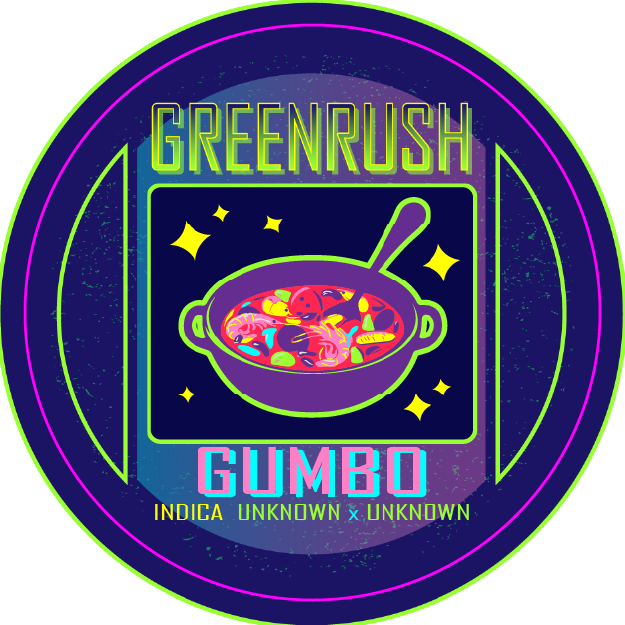 Green Rush Lid Label 28G