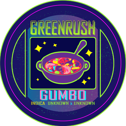 Green Rush Lid Label 28G