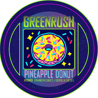 Green Rush Lid Label 28G