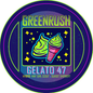 Green Rush Lid Label 28G