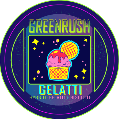 Green Rush Lid Label 28G