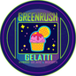 Green Rush Lid Label 28G