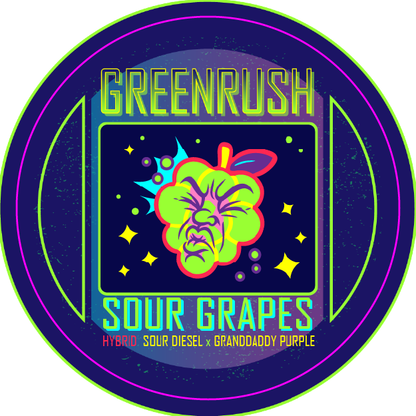 Green Rush Lid Label 28G