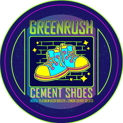 Green Rush Lid Label 28G