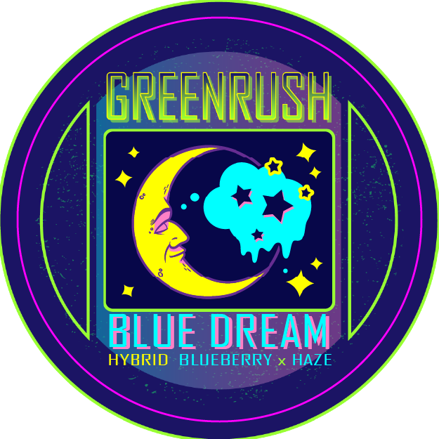 Green Rush Lid Label 28G