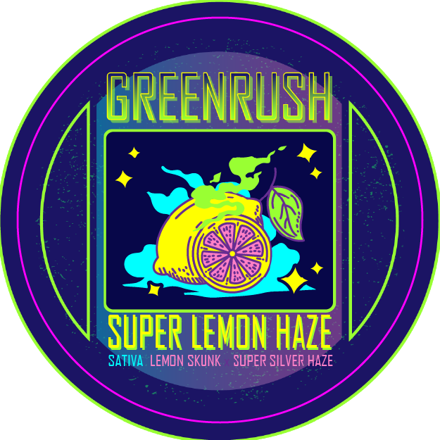 Green Rush Lid Label 28G