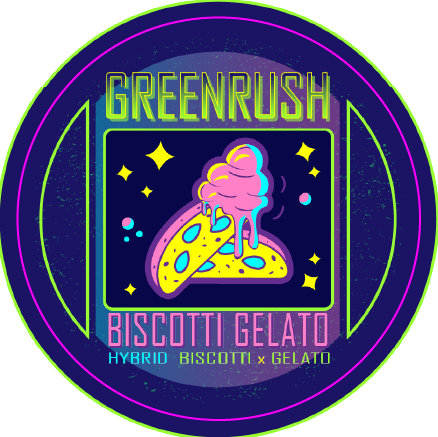 Green Rush Lid Label 28G