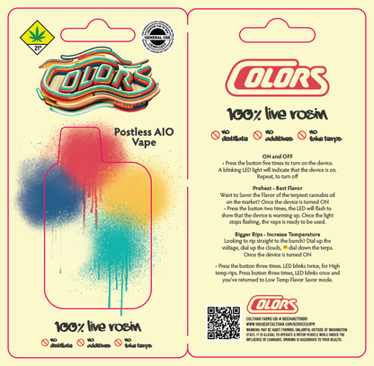 Colors Live Rosin Disposable