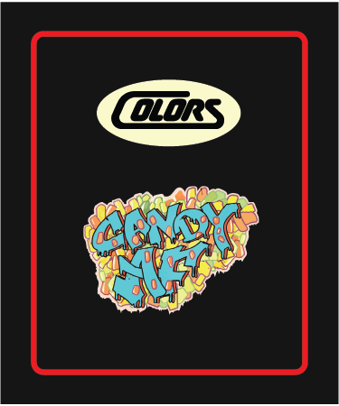Colors 1x1.25" Strain Stickers