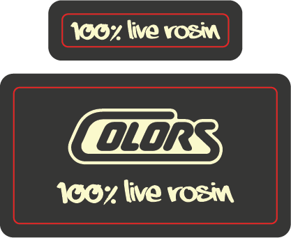 Colors Live Rosin Cover-up Stickers