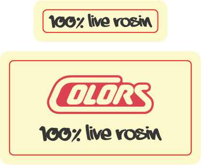 Colors Live Rosin Cover-up Stickers
