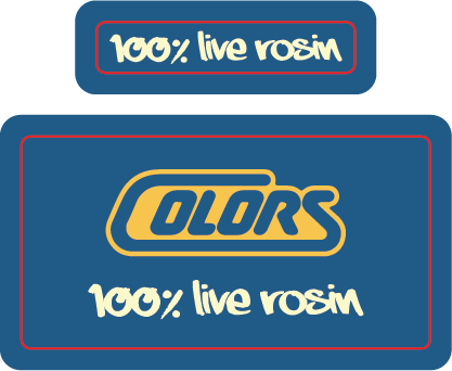 Colors Live Rosin Cover-up Stickers