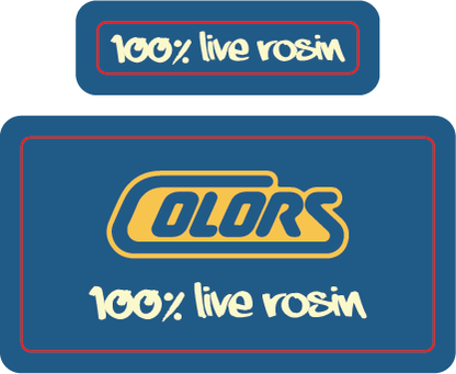 Colors Live Rosin Cover-up Stickers