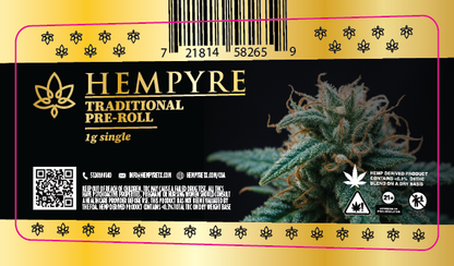 Hempyre Preroll Labels