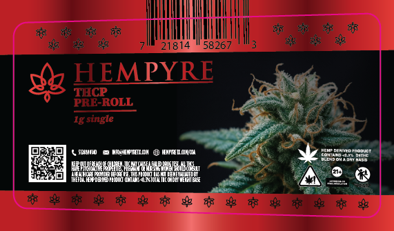Hempyre Preroll Labels