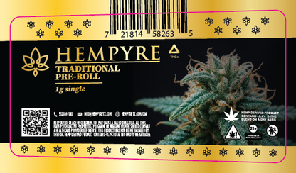 Hempyre Preroll Labels