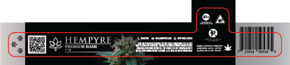Hempyre Dab Jar Labels