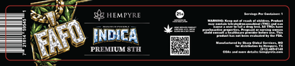 Hempyre 3.5g Premium Flower Jar Labels