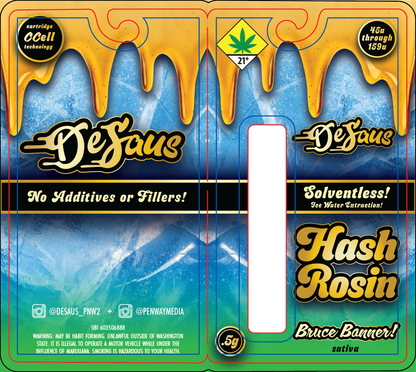 De Saus Solventless Hash Rosin Vape