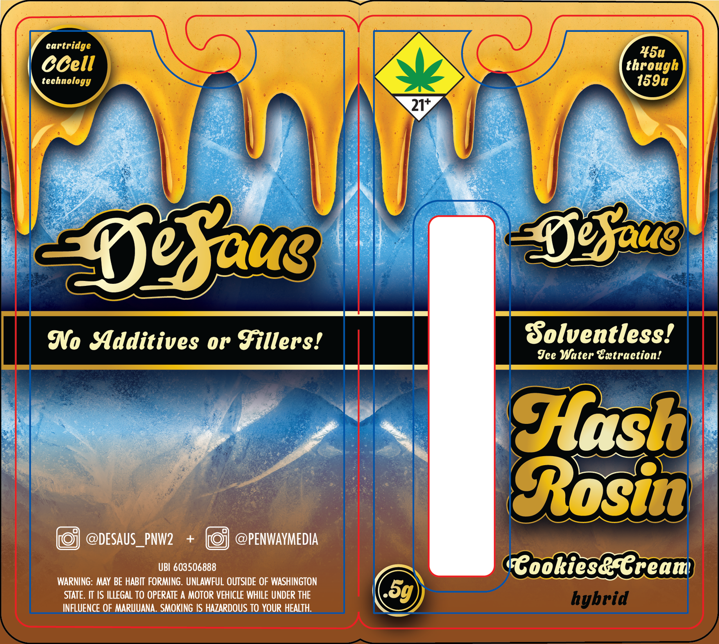 De Saus Solventless Hash Rosin Vape