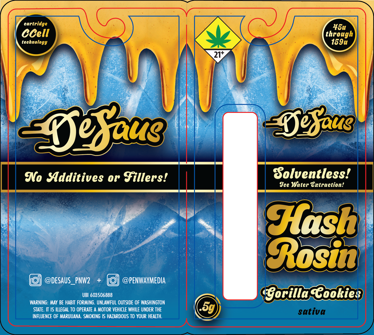 De Saus Solventless Hash Rosin Vape