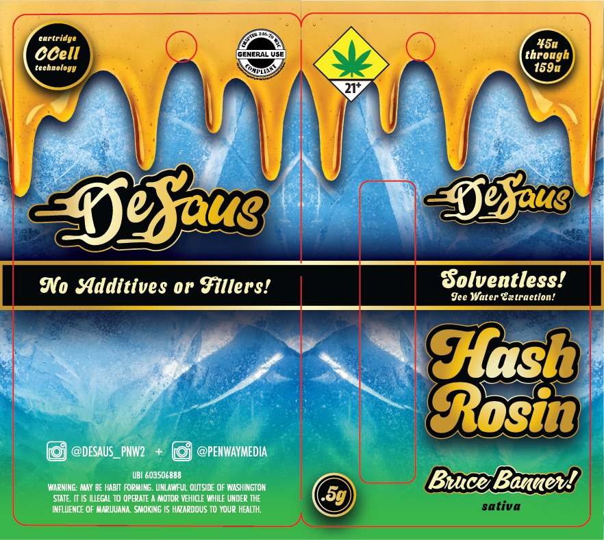 De Saus Solventless Hash Rosin Vape