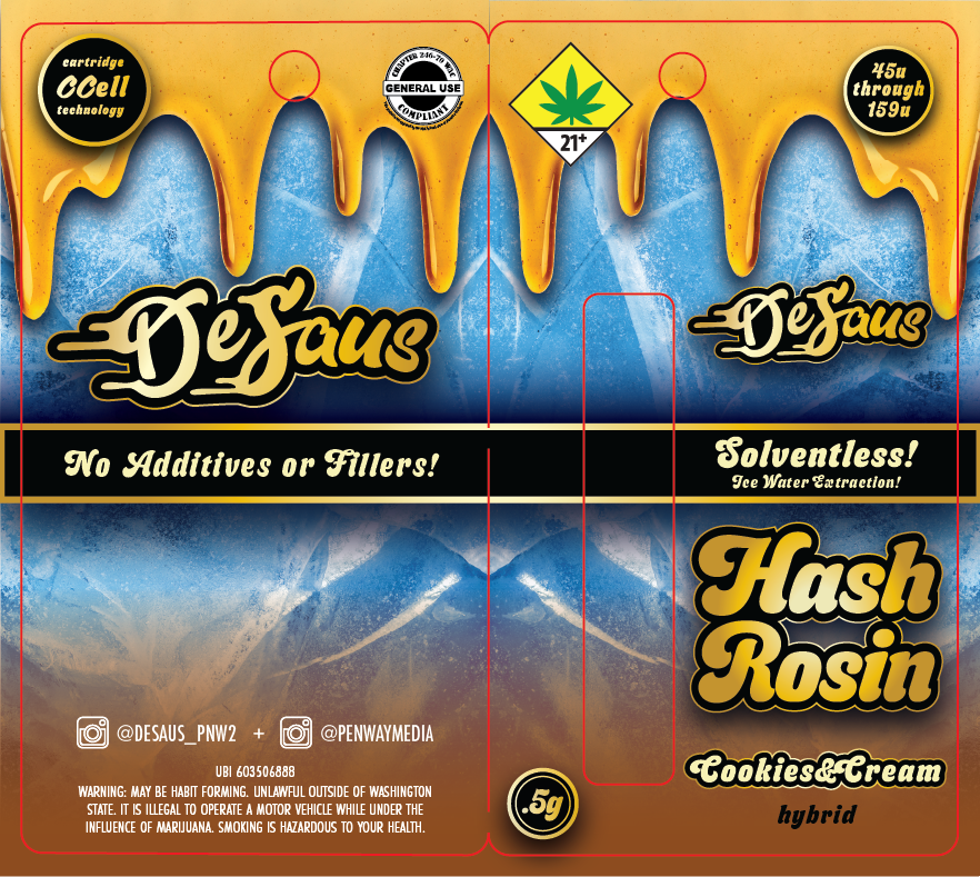 De Saus Solventless Hash Rosin Vape