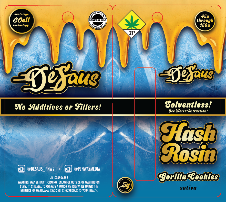 De Saus Solventless Hash Rosin Vape