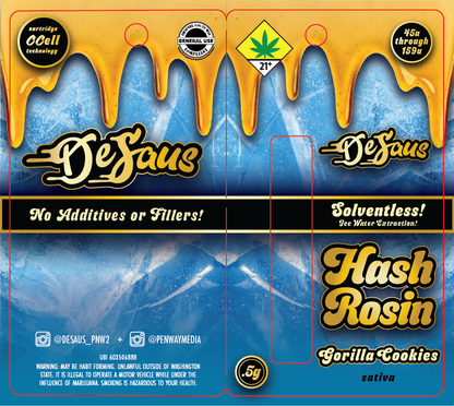 De Saus Solventless Hash Rosin Vape