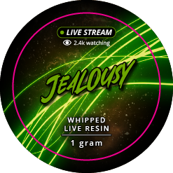 Live Stream 1.5in Dab Jar Lid Round