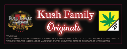 Kush Family Originals Joint Tube Sticker