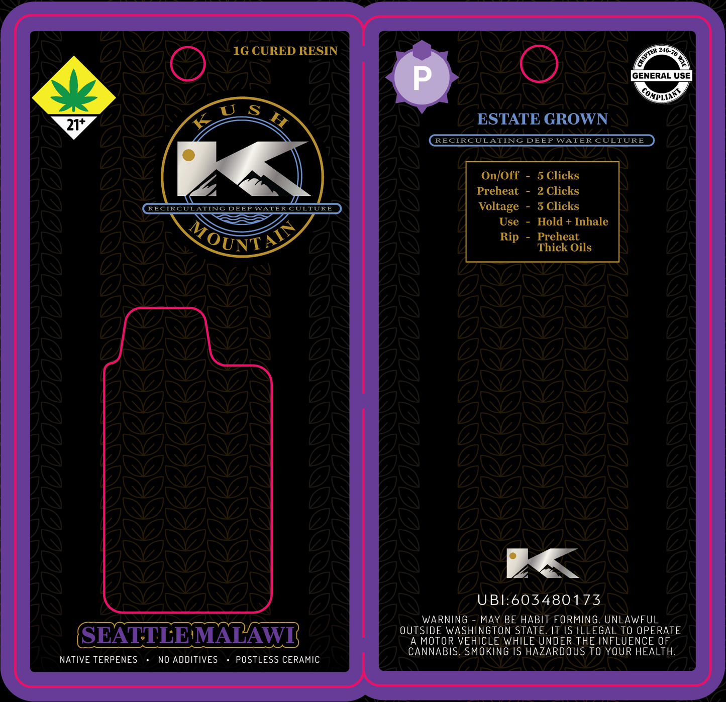 Kush Mountain Cannabis BC Disposable