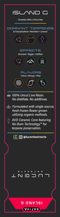 Lucent Live Resin 100% Uncut Vape Label