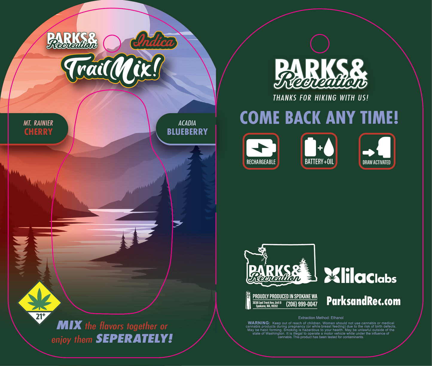 Parks & Rec Trail Mix Disposable