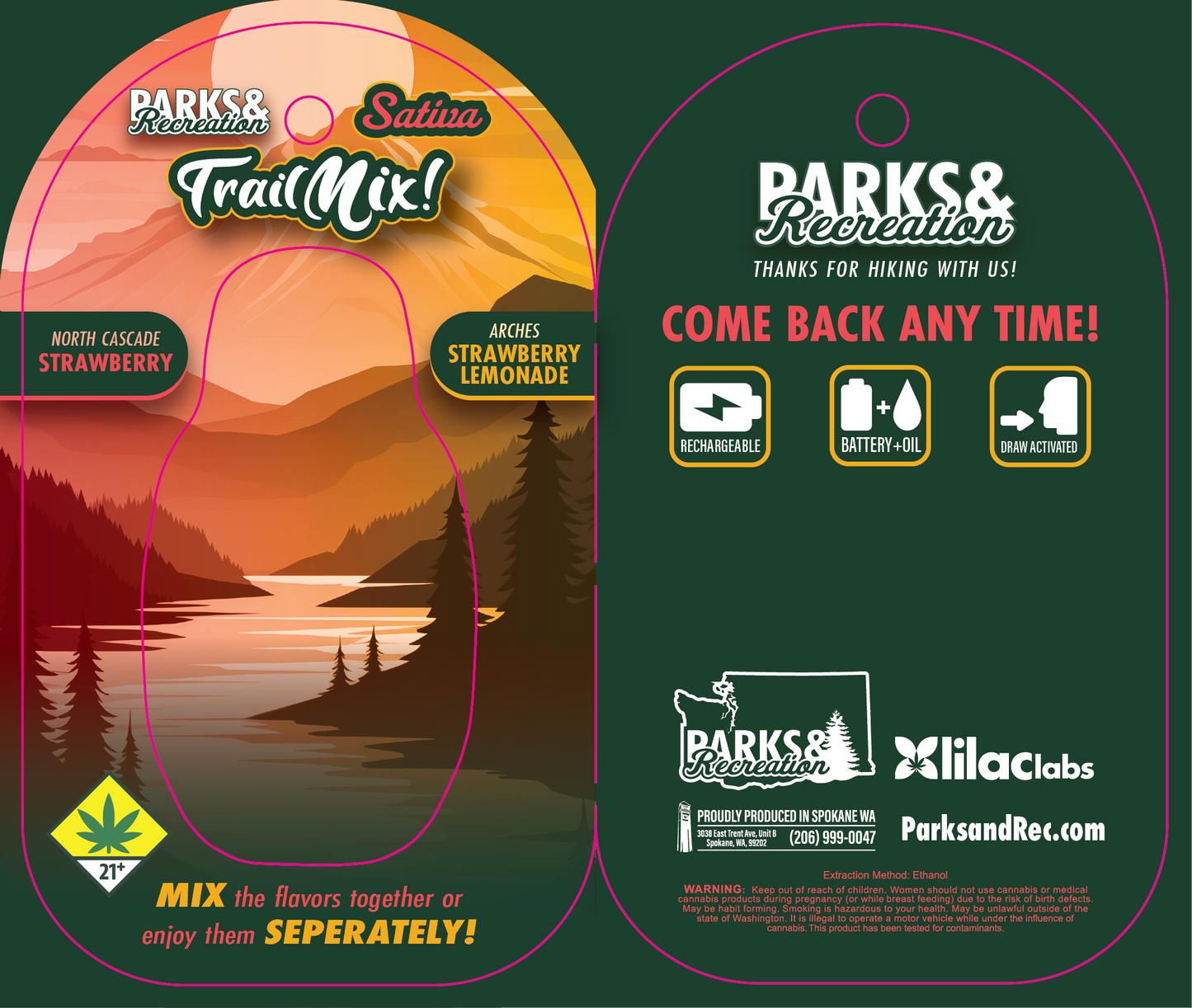 Parks & Rec Trail Mix Disposable