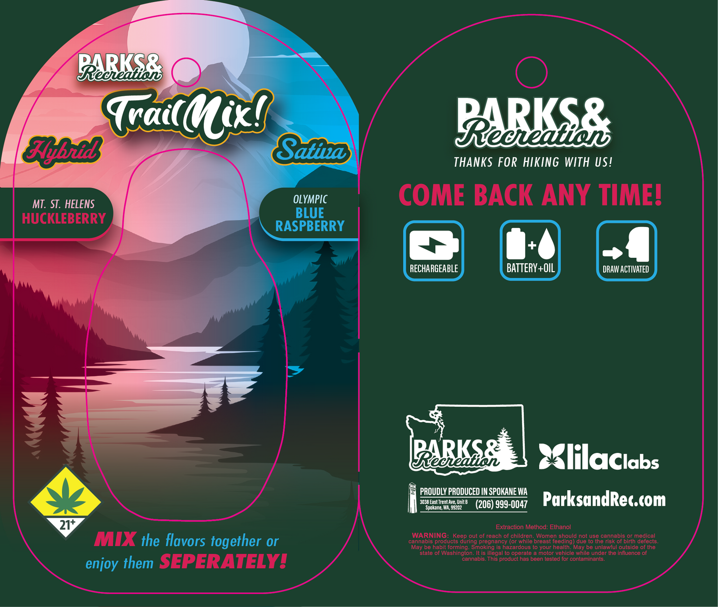Parks & Rec Trail Mix Disposable