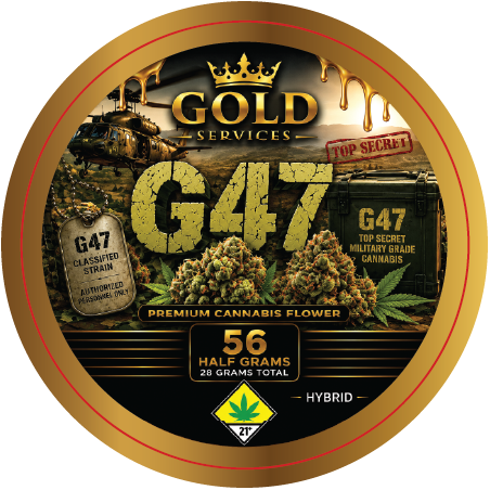 Gold Services 2.75in Jar Lid Label