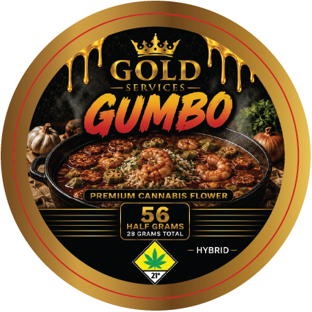 Gold Services 2.75in Jar Lid Label