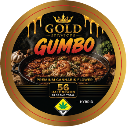 Gold Services 2.75in Jar Lid Label