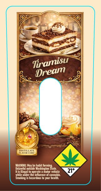 Core Baked & Infused Joint Tube Labels