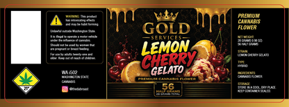 Gold Services 56 Half Gram Jar Wrap Label