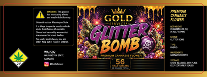 Gold Services 56 Half Gram Jar Wrap Label