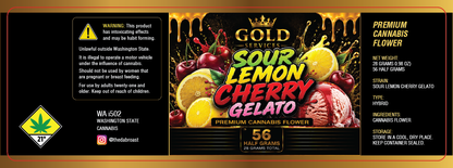 Gold Services 56 Half Gram Jar Wrap Label