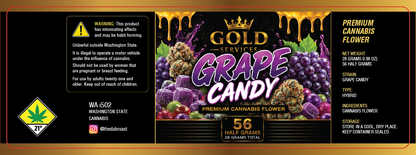 Gold Services 56 Half Gram Jar Wrap Label